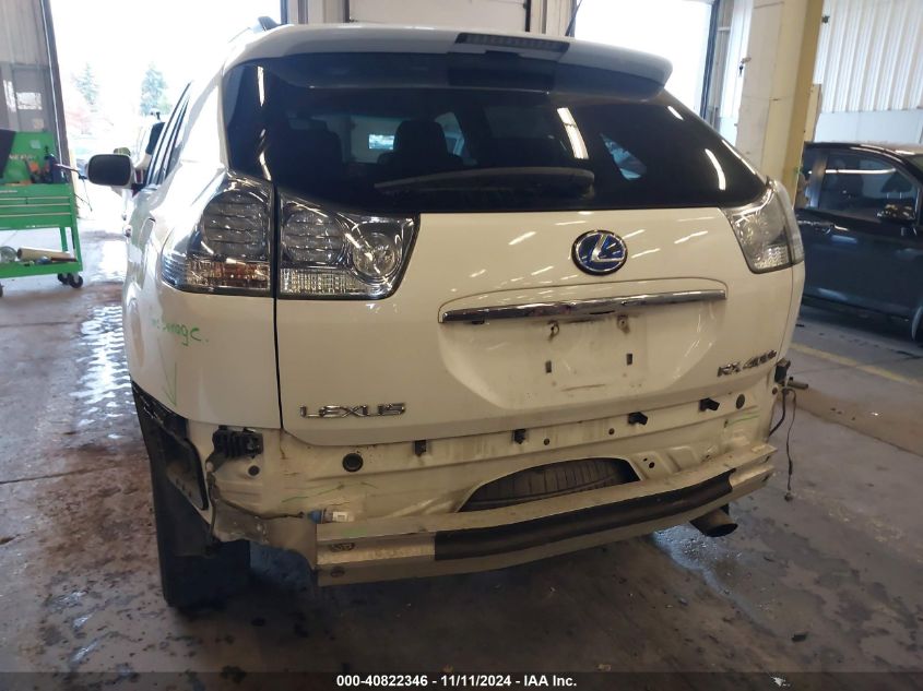 2008 Lexus Rx 400H VIN: JTJHW31U582067288 Lot: 40822346