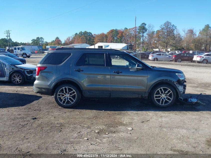 2016 Ford Explorer Sport VIN: 1FM5K8GT3GGD23048 Lot: 40822379