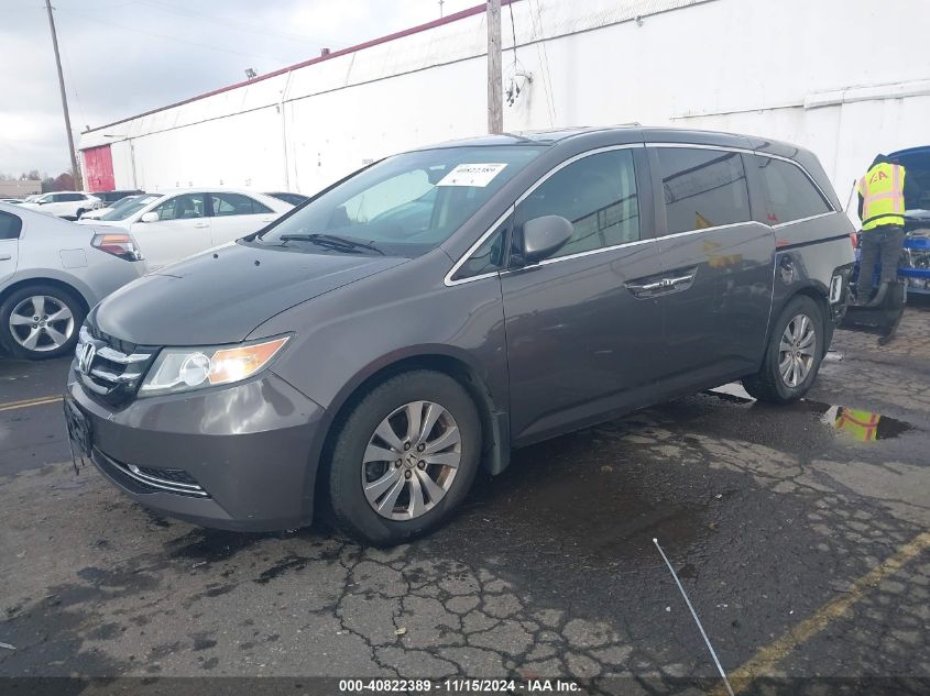 2014 Honda Odyssey Ex-L VIN: 5FNRL5H62EB127944 Lot: 40822389