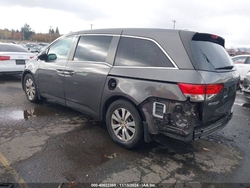 2014 Honda Odyssey Ex-L VIN: 5FNRL5H62EB127944 Lot: 40822389