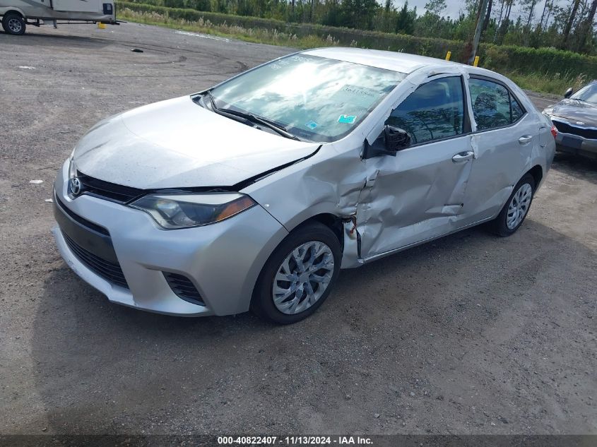 VIN 5YFBURHE4GP550819 2016 Toyota Corolla, LE no.2