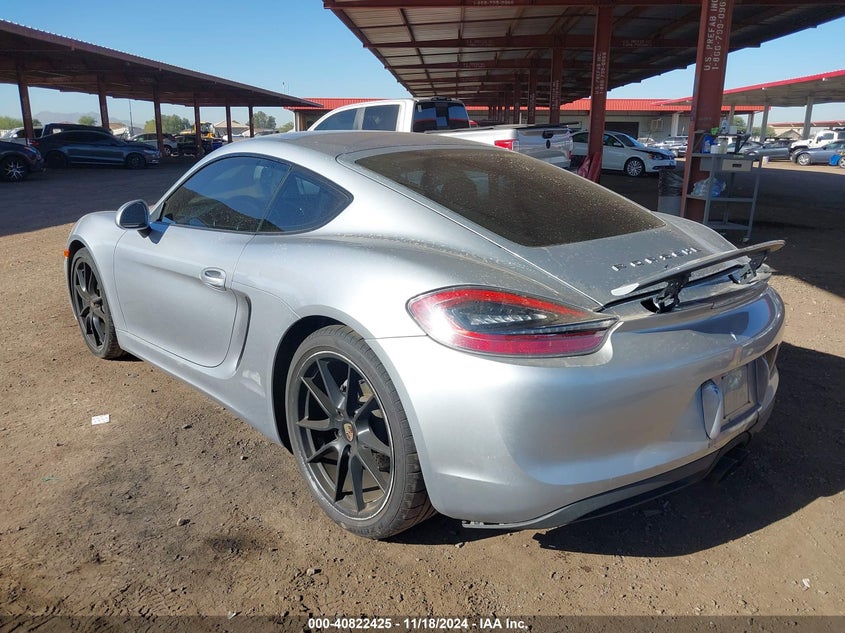 Vin: wp0aa2a8xek174624, lot: 41312002, porsche cayman 20143