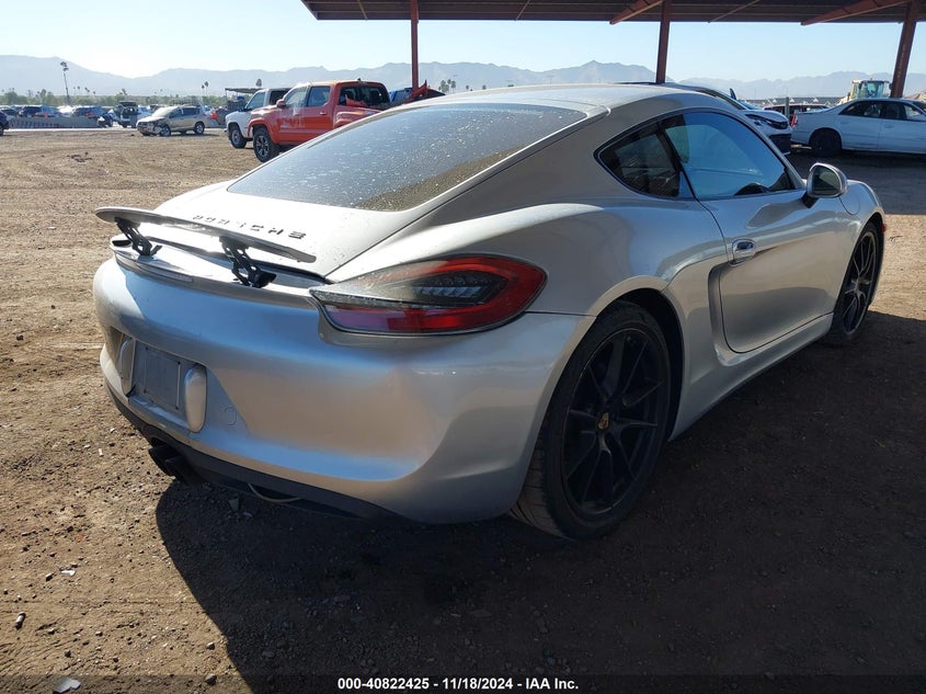 Vin: wp0aa2a8xek174624, lot: 41312002, porsche cayman 20144