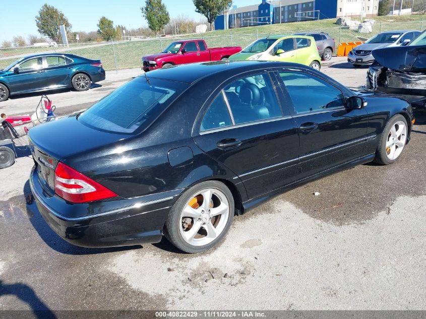 2005 Mercedes-Benz C 230 Kompressor Sport VIN: WDBRF40J65F597101 Lot: 40822429