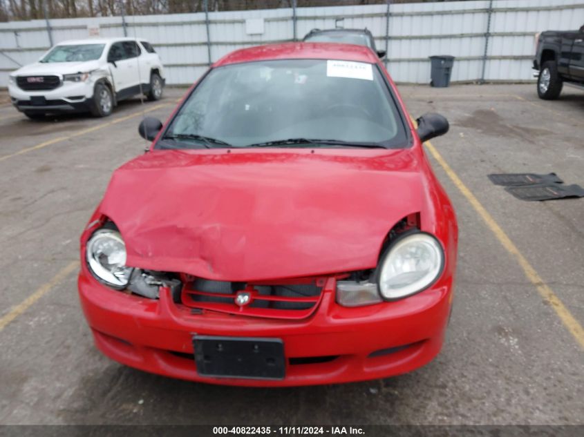 2002 Dodge Neon Se VIN: 1B3ES46C82D633920 Lot: 40822435