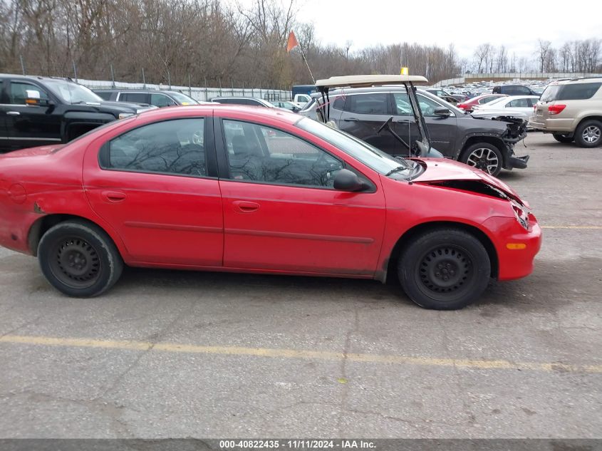 2002 Dodge Neon Se VIN: 1B3ES46C82D633920 Lot: 40822435