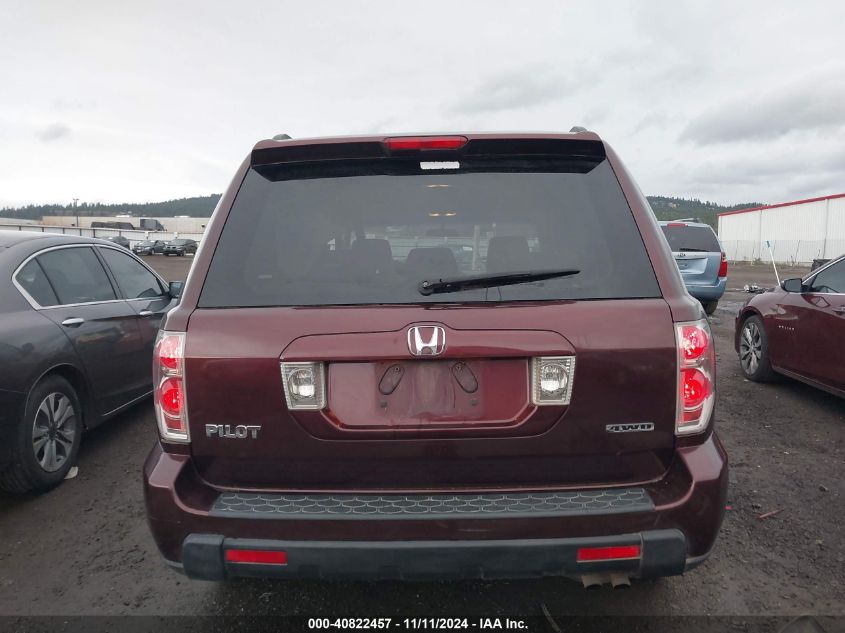 2007 Honda Pilot Ex VIN: 2HKYF184X7H502865 Lot: 40822457