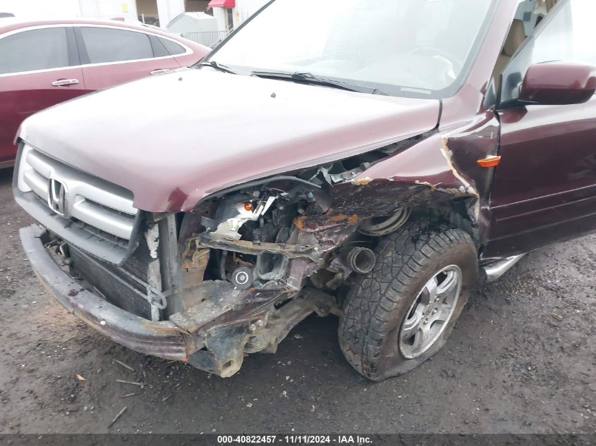 2007 Honda Pilot Ex VIN: 2HKYF184X7H502865 Lot: 40822457