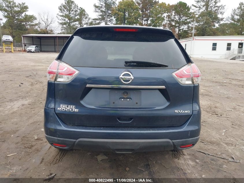 2015 Nissan Rogue Sv VIN: KNMAT2MV9FP533672 Lot: 40822495