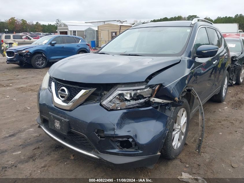 2015 Nissan Rogue Sv VIN: KNMAT2MV9FP533672 Lot: 40822495