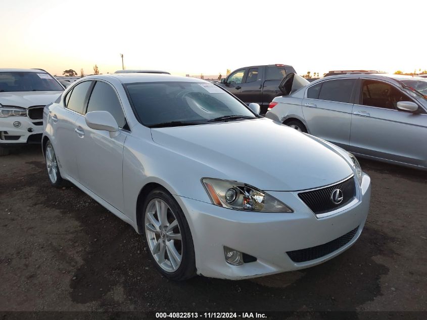 2007 Lexus Is 250 VIN: JTHBK262975040001 Lot: 40822513