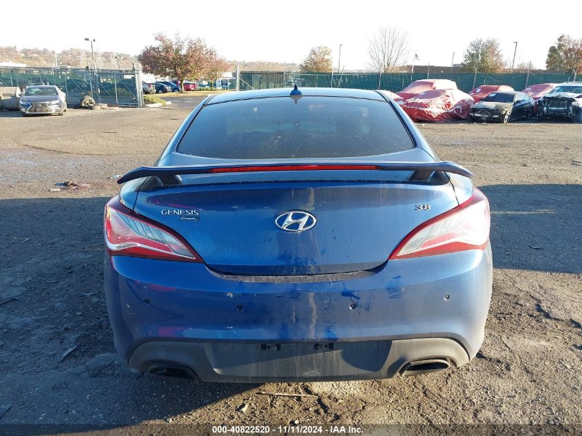 2016 Hyundai Genesis Coupe 3.8 Ultimate VIN: KMHHU6KJ4GU136906 Lot: 40822520