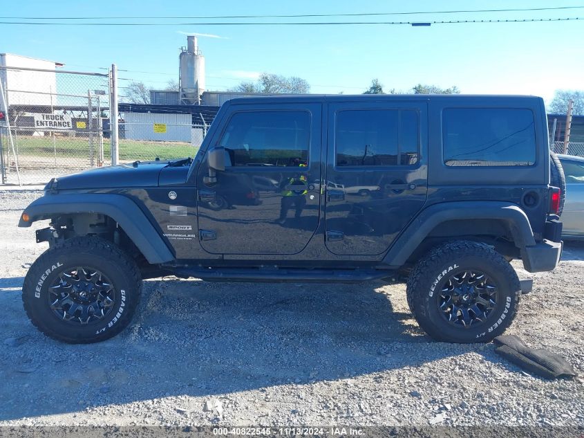 2017 Jeep Wrangler Unlimited Sport 4X4 VIN: 1C4BJWDG5HL606727 Lot: 40822545