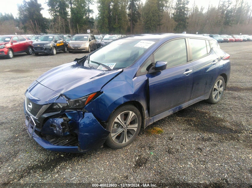 Vin: 1n4az1cv6nc551441, lot: 41312180, nissan leaf sv 40 kwh 20222