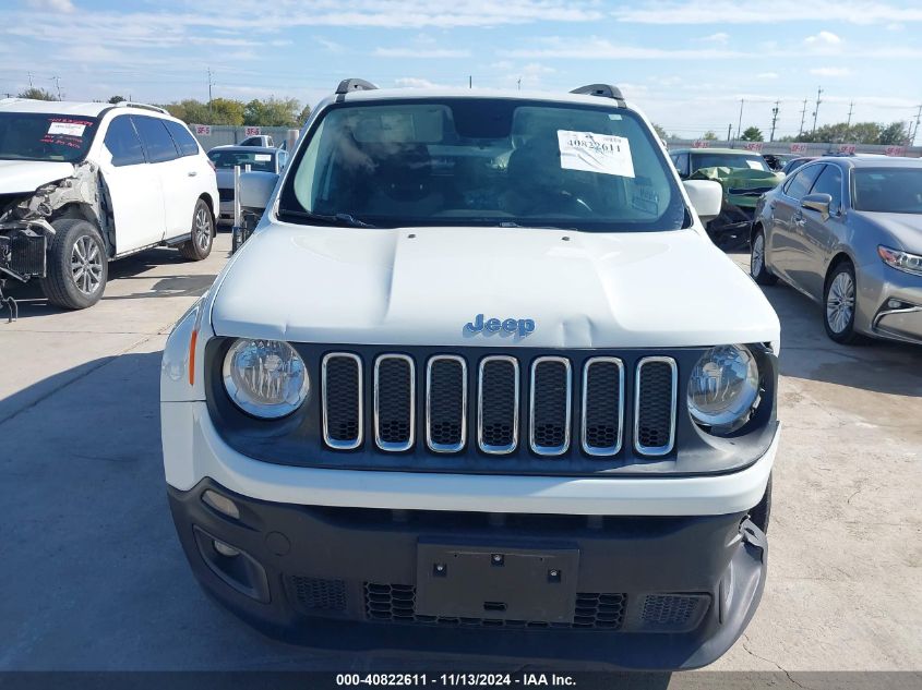 2016 Jeep Renegade Latitude VIN: ZACCJABT5GPD72283 Lot: 40822611