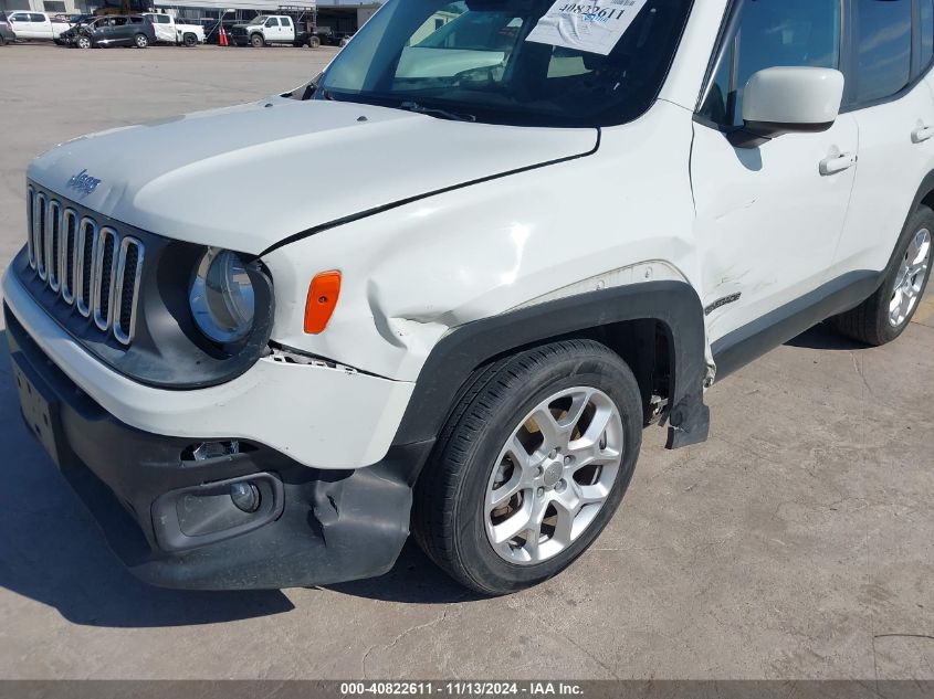 2016 Jeep Renegade Latitude VIN: ZACCJABT5GPD72283 Lot: 40822611