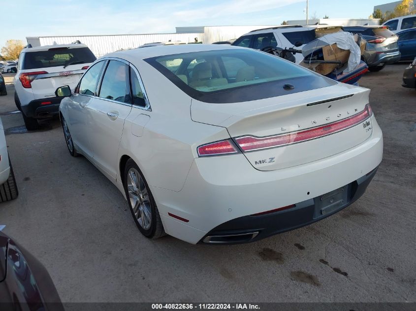 2013 Lincoln Mkz Hybrid VIN: 3LN6L2LU9DR801135 Lot: 40822636