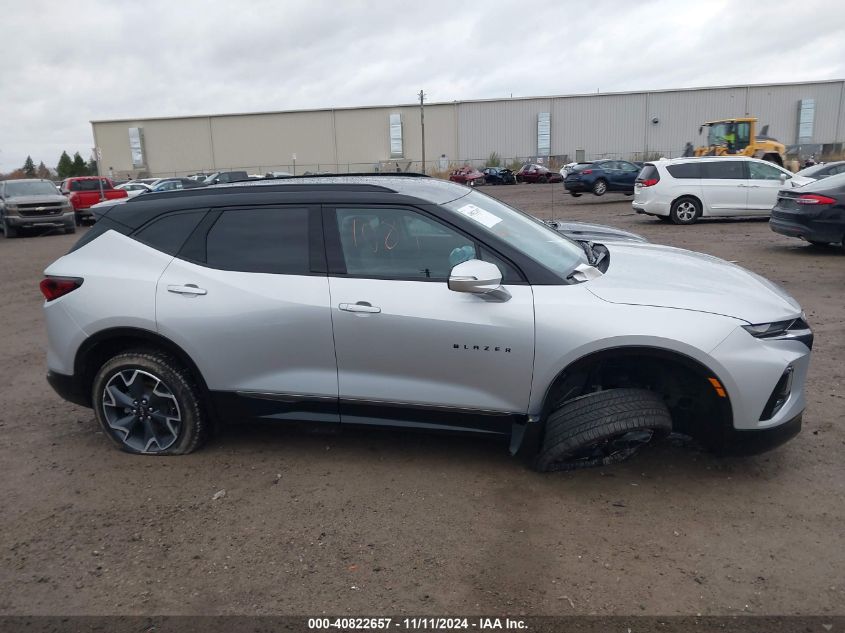 2022 Chevrolet Blazer Awd Rs VIN: 3GNKBKRS8NS141490 Lot: 40822657