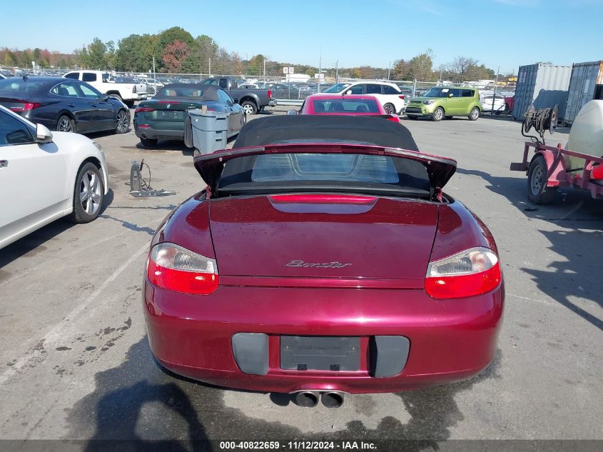 2000 Porsche Boxster VIN: WP0CA2987YU625059 Lot: 40822659