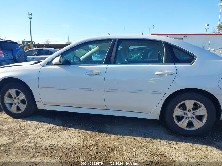 2012 Chevrolet Impala Ls Retail VIN: 2G1WA5E3XC1197722 Lot: 40822679