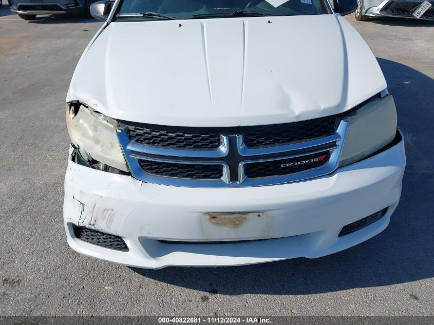 2014 Dodge Avenger Se VIN: 1C3CDZAB9EN235016 Lot: 40822681