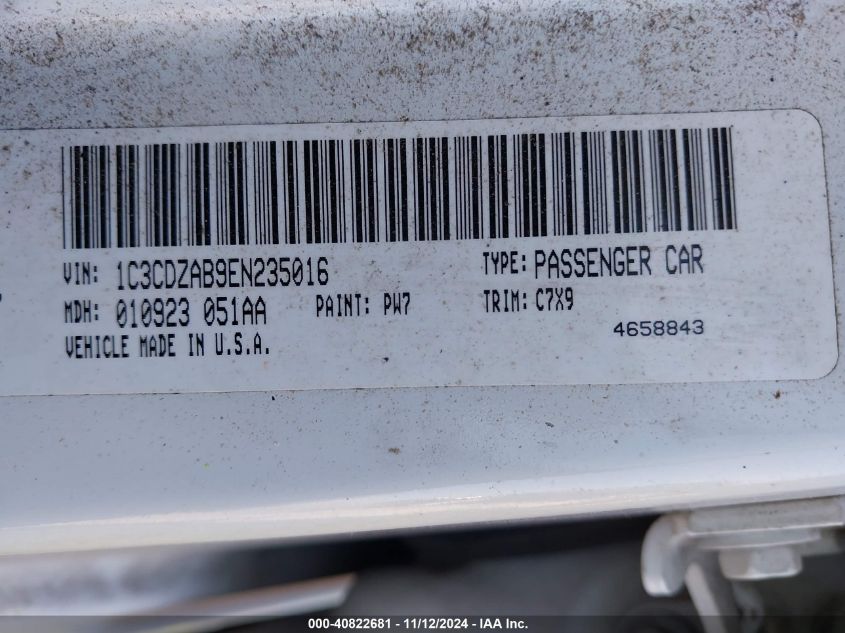 2014 DODGE AVENGER SE - 1C3CDZAB9EN235016