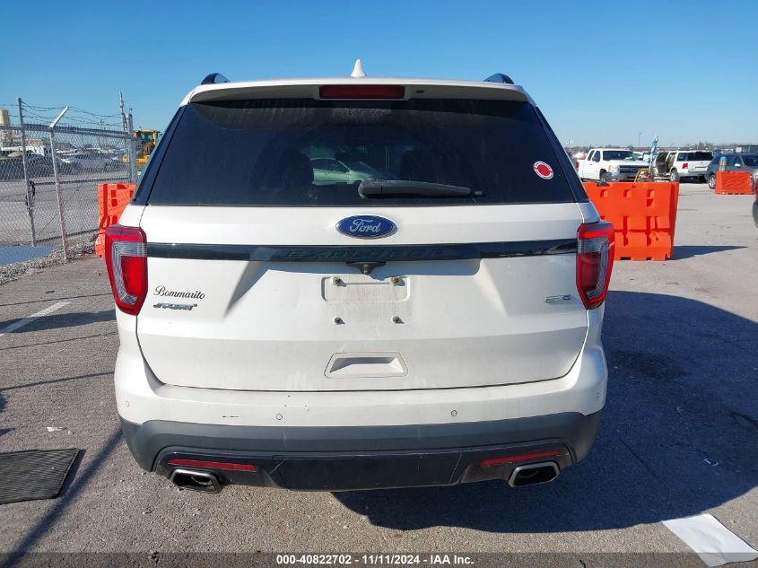 2016 Ford Explorer Sport VIN: 1FM5K8GT3GGC66110 Lot: 40822702