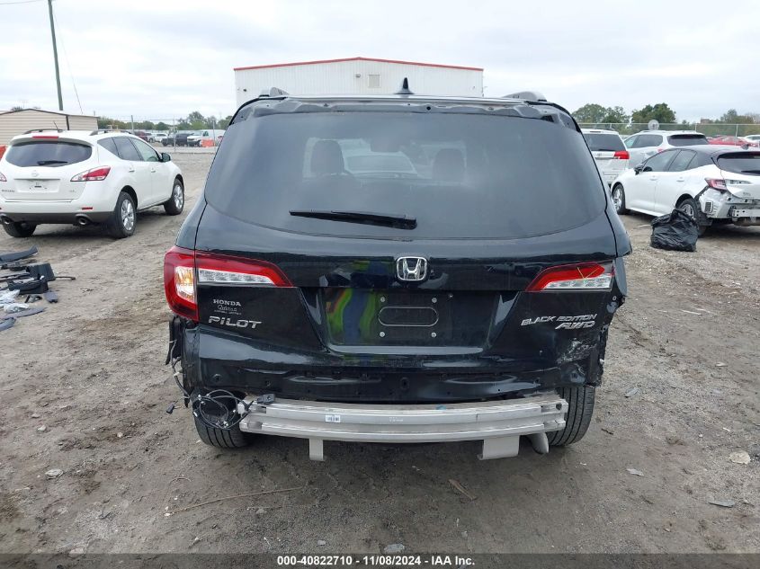 2022 Honda Pilot Awd Black Edition VIN: 5FNYF6H7XNB088182 Lot: 40822710