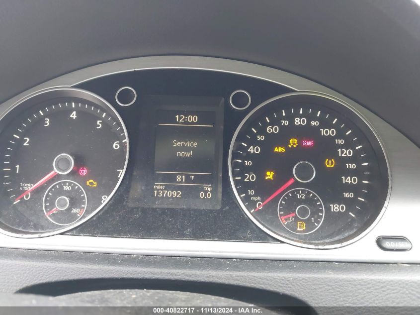 2013 VOLKSWAGEN CC 2.0T SPORT - WVWBP7AN5DE502728