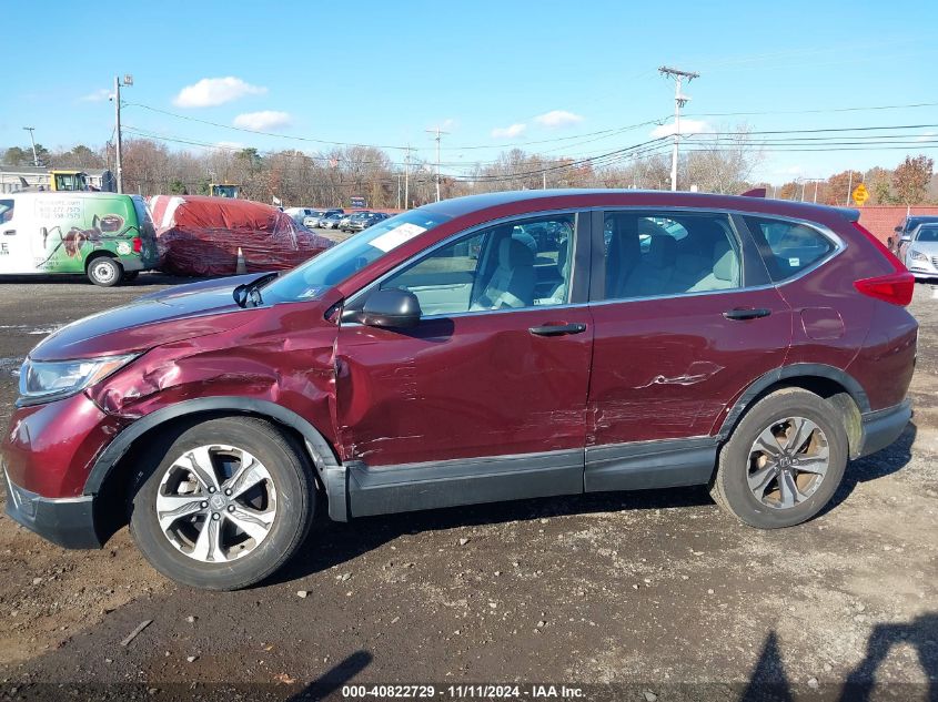 2019 Honda Cr-V Lx VIN: 2HKRW6H31KH222625 Lot: 40822729