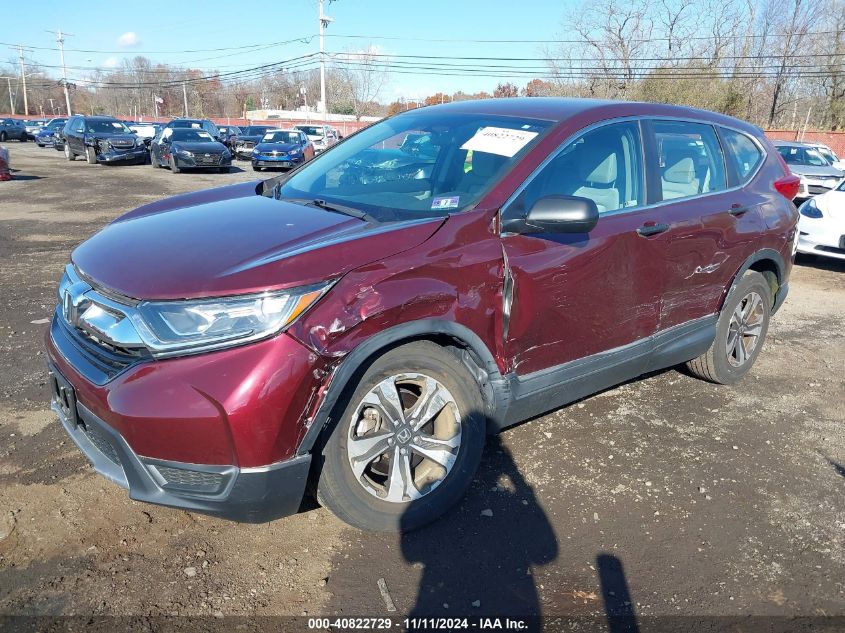 2019 Honda Cr-V Lx VIN: 2HKRW6H31KH222625 Lot: 40822729