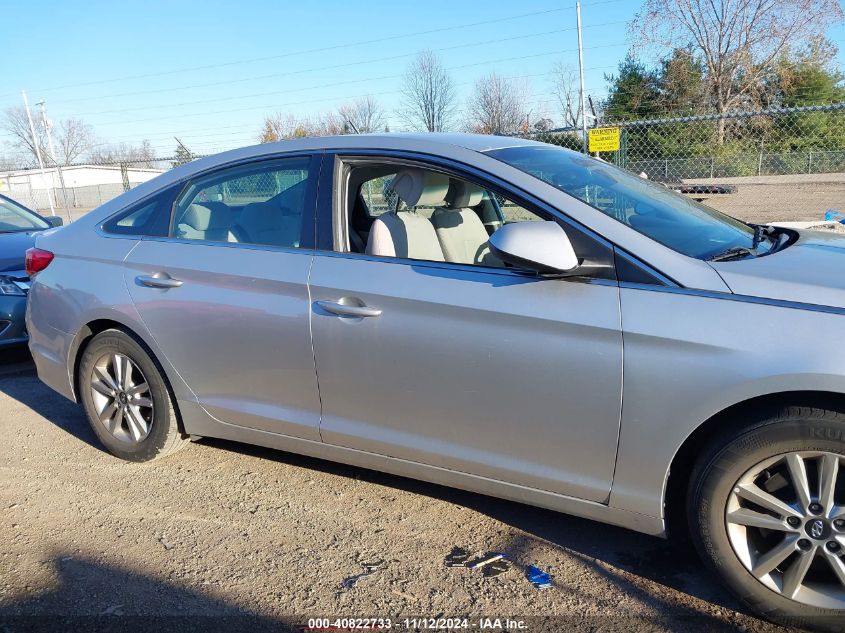 2017 Hyundai Sonata Se VIN: 5NPE24AF0HH586160 Lot: 40822733