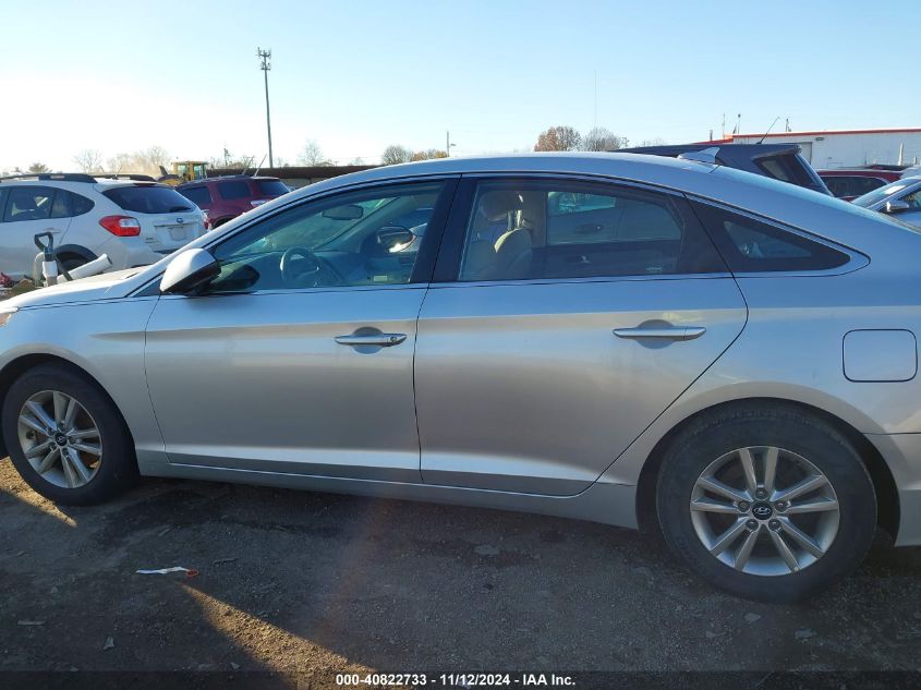 2017 Hyundai Sonata Se VIN: 5NPE24AF0HH586160 Lot: 40822733