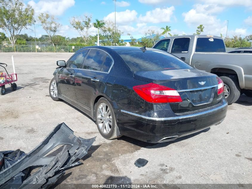 VIN KMHGC4DD0DU252898 2013 Hyundai Genesis, 3.8 no.3