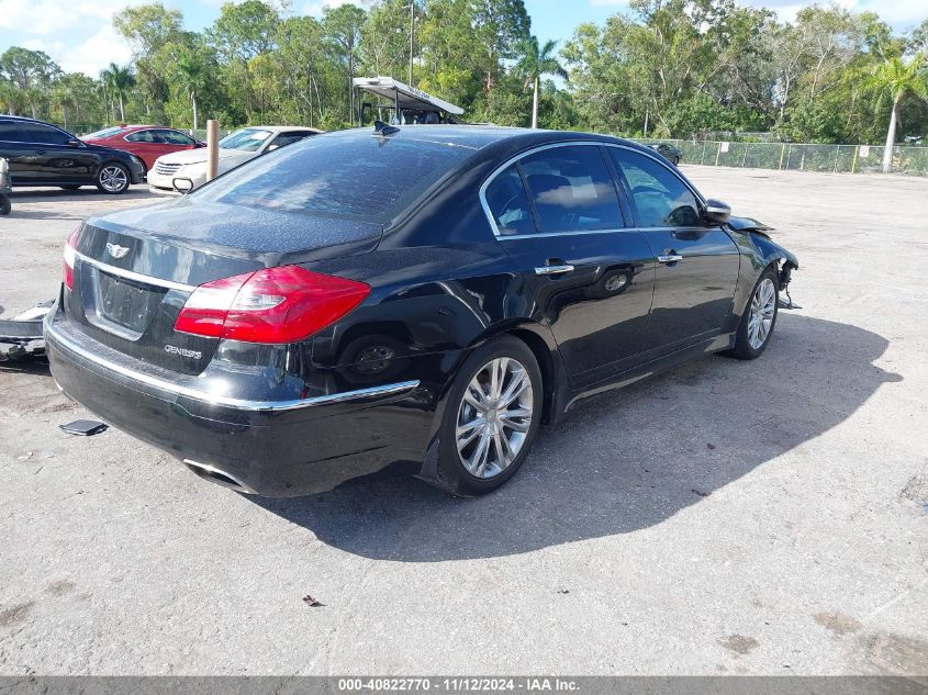 VIN KMHGC4DD0DU252898 2013 Hyundai Genesis, 3.8 no.4