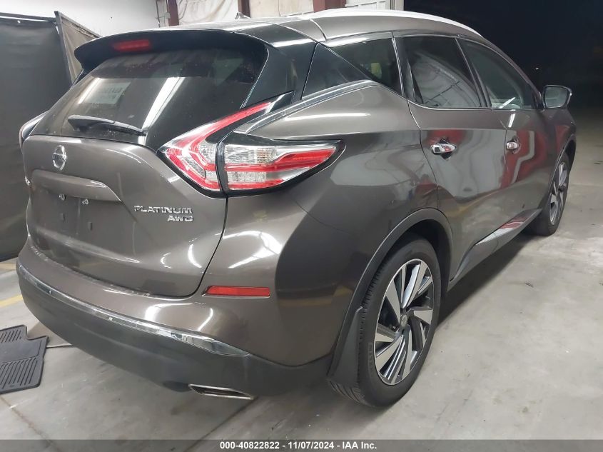 VIN 5N1AZ2MH0FN206075 2015 Nissan Murano, Platinum no.4