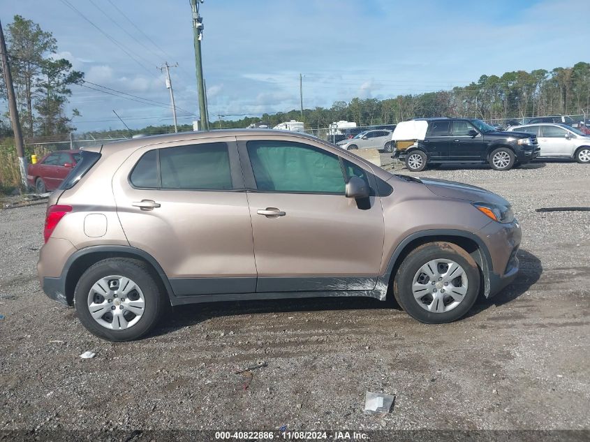 2018 Chevrolet Trax Ls VIN: 3GNCJKSB6JL381224 Lot: 40822886