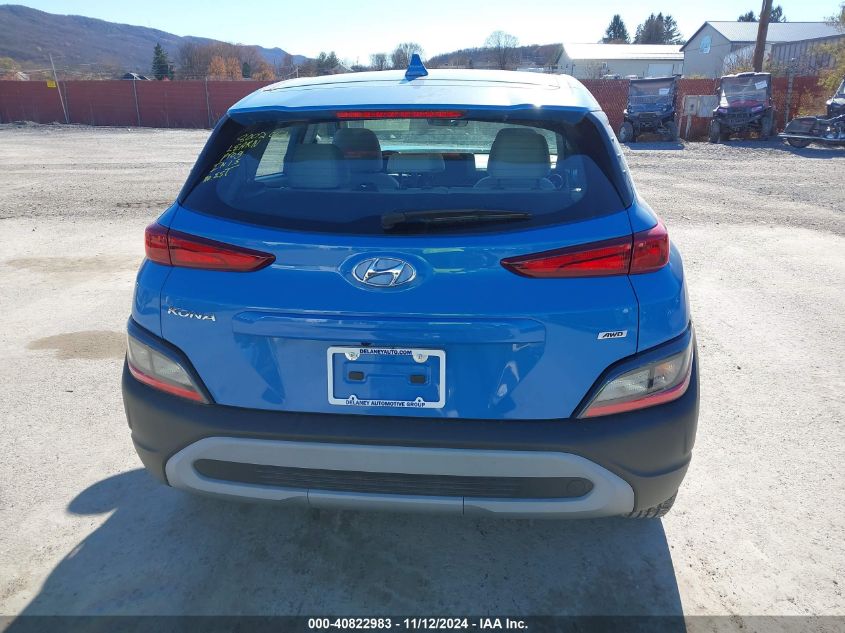 2022 Hyundai Kona Se VIN: KM8K2CAB5NU879205 Lot: 40822983