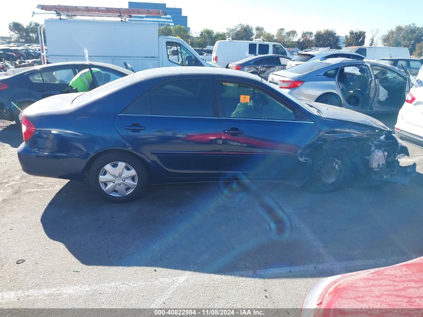 2003 Toyota Camry Le/Se/Xle VIN: JTDBE30K930213627 Lot: 40822984