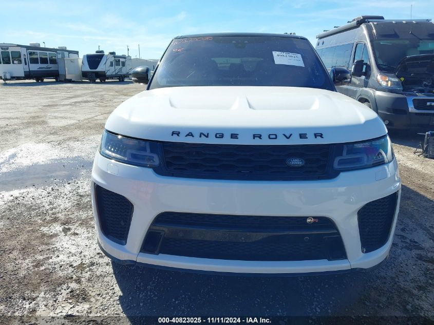 2018 Land Rover Range Rover Sport Svr VIN: SALWZ2SE3JA805158 Lot: 40823025