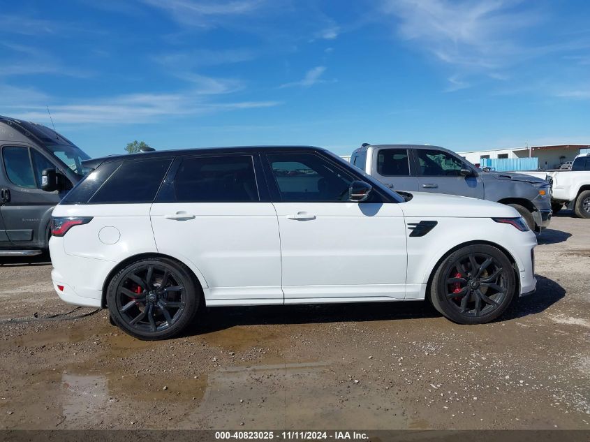 2018 Land Rover Range Rover Sport Svr VIN: SALWZ2SE3JA805158 Lot: 40823025