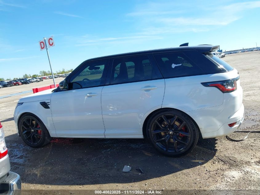 2018 Land Rover Range Rover Sport Svr VIN: SALWZ2SE3JA805158 Lot: 40823025