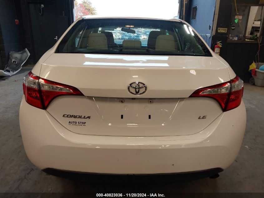 2016 Toyota Corolla Le VIN: 2T1BURHE0GC715653 Lot: 40823036