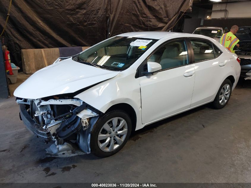 VIN 2T1BURHE0GC715653 2016 Toyota Corolla, LE no.2