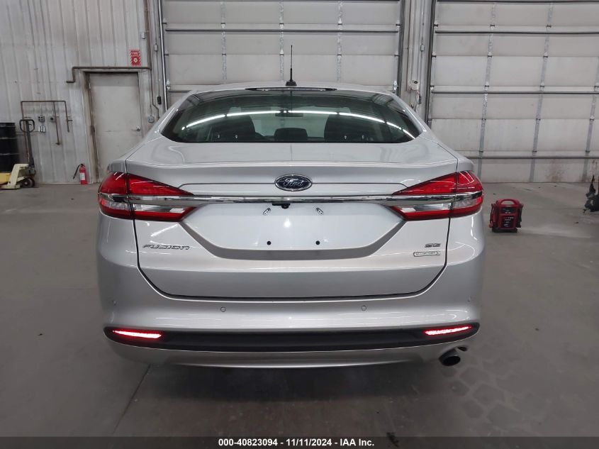 2018 Ford Fusion Se VIN: 3FA6P0HDXJR257543 Lot: 40823094