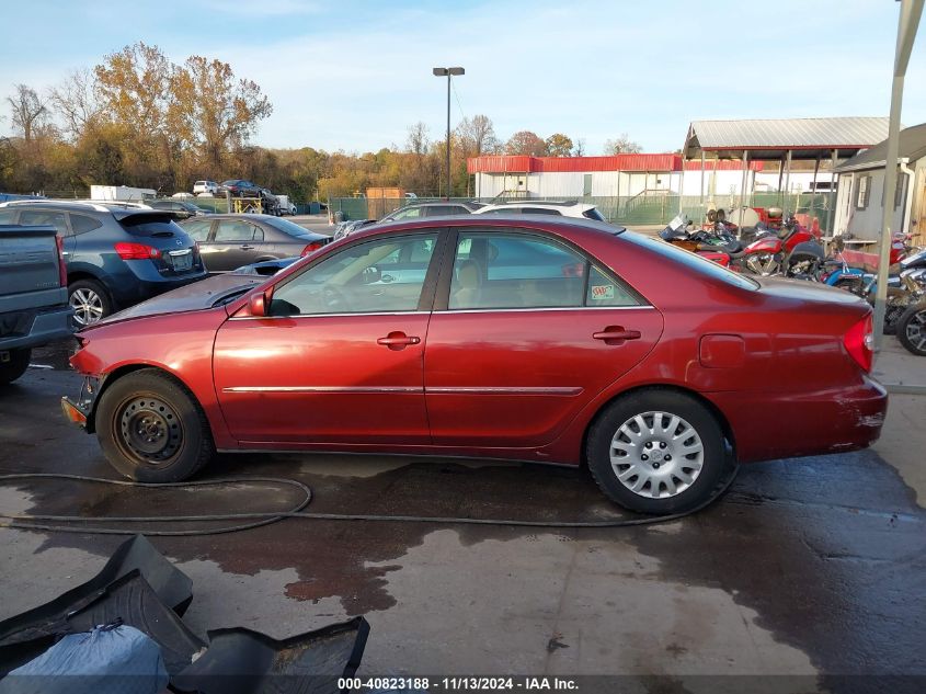 2003 Toyota Camry Xle VIN: 4T1BE30K03U169358 Lot: 40823188