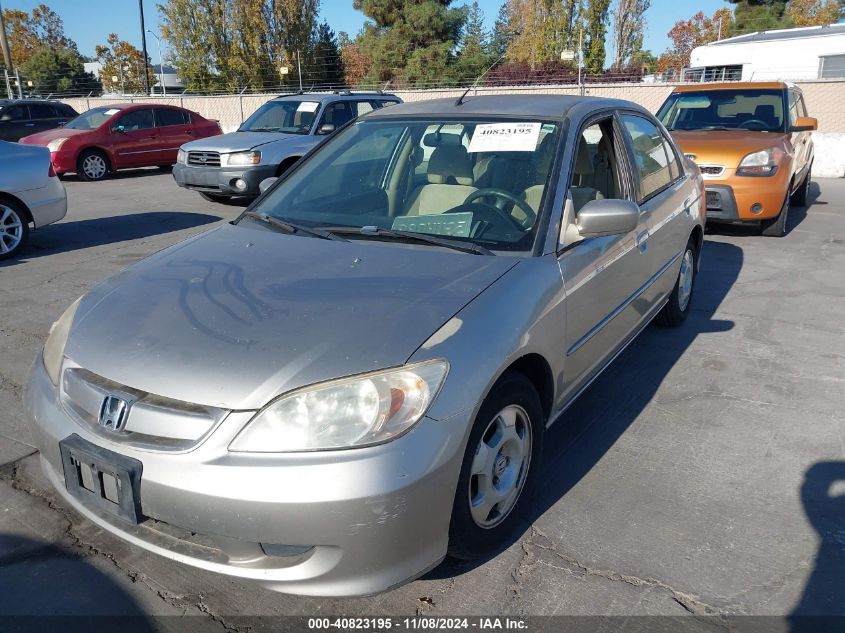 2004 Honda Civic Hybrid W/Ulev (Cvt) VIN: JHMES966X4S004193 Lot: 40823195