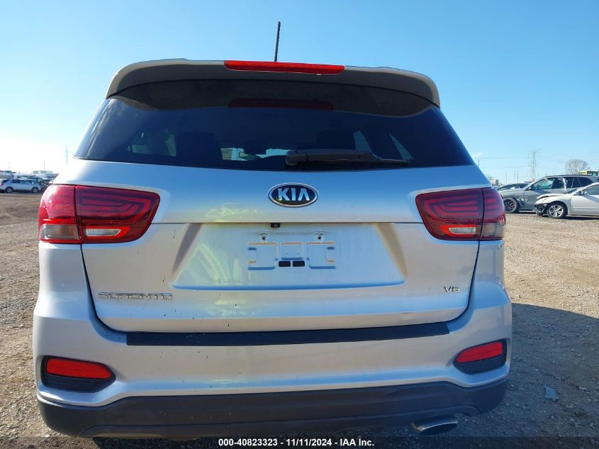 2019 Kia Sorento 3.3L Lx VIN: 5XYPG4A50KG564305 Lot: 40823323