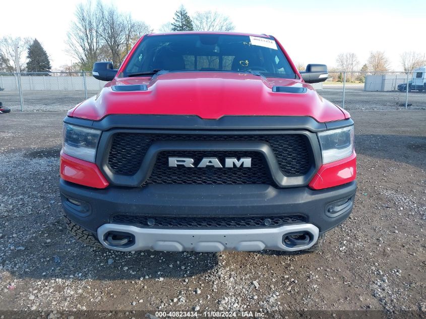 2019 Ram 1500 Rebel 4X4 5'7 Box VIN: 1C6SRFLT6KN534172 Lot: 40823434