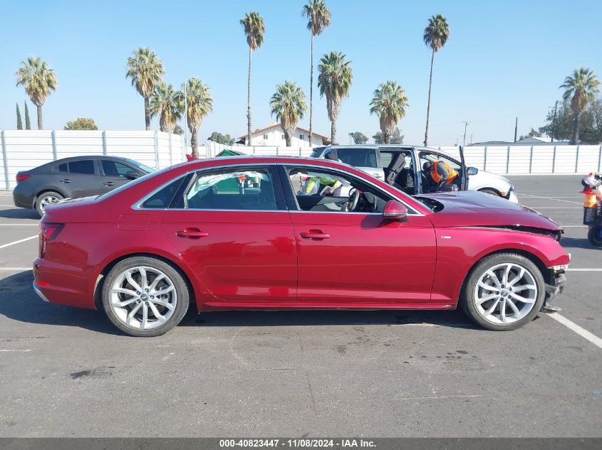 2019 Audi A4 45 Premium VIN: WAUENAF49KA050526 Lot: 40823447